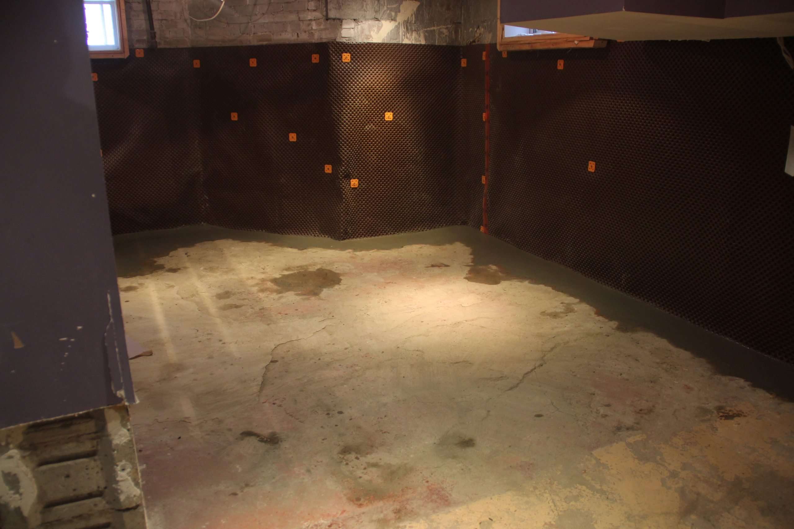 Interior Basement Waterproofing Project in Toronto, ON